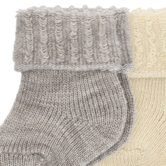 Topomini Pure Collection 2 Paar Newborn Socken mit Umschlag