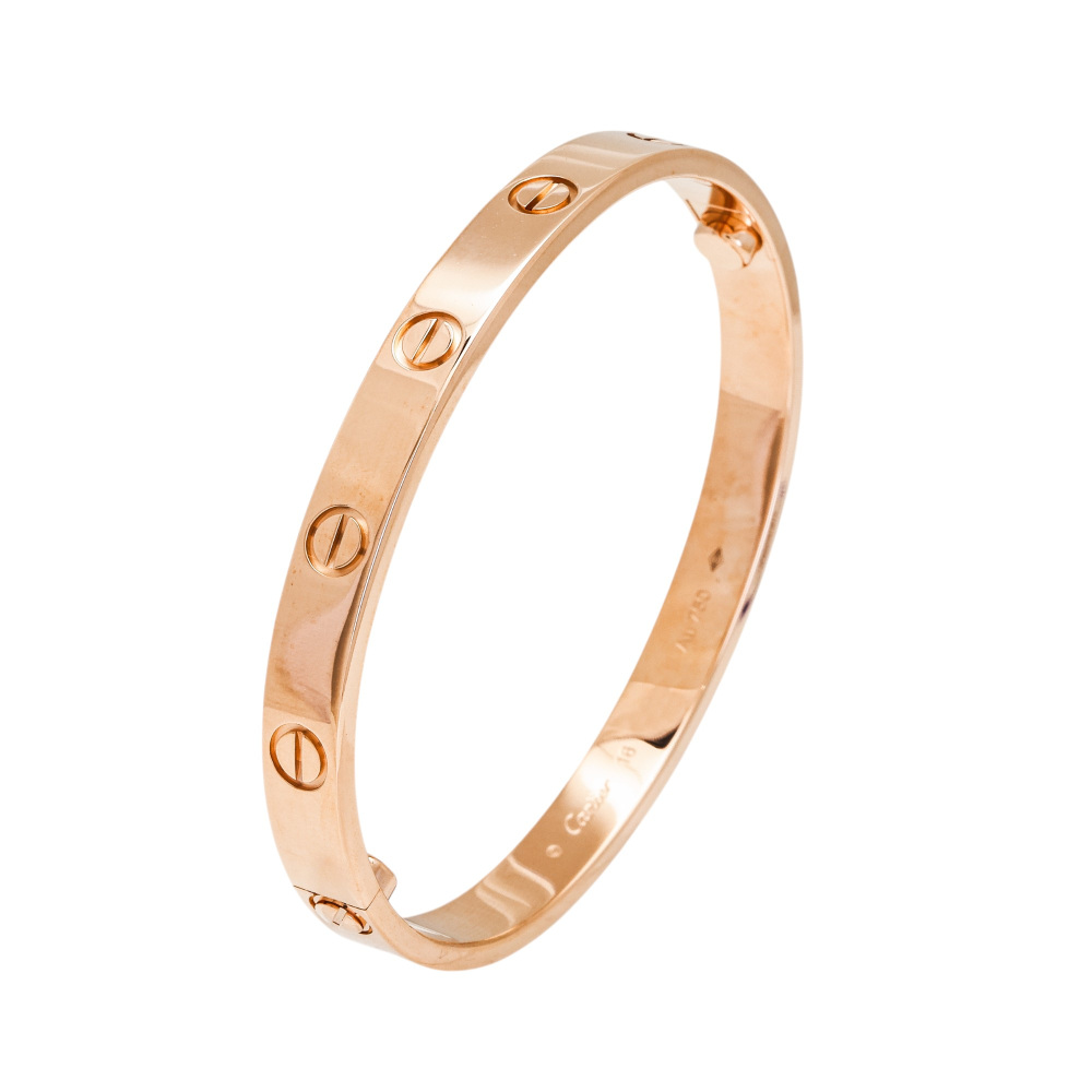 Cartier Love Classic Model Bracelet 18K Rose Gold B6067400