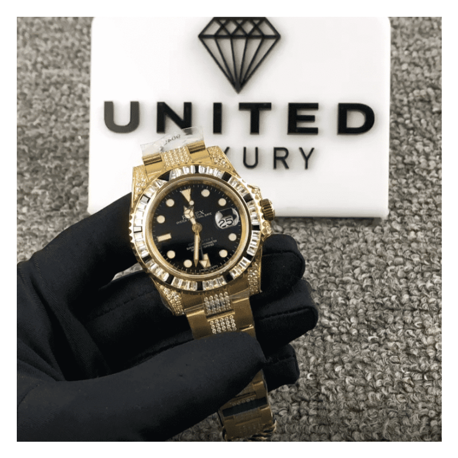 Rolex GMT-Master II 116748SANR “Iced Out” Luxury Clone Quality