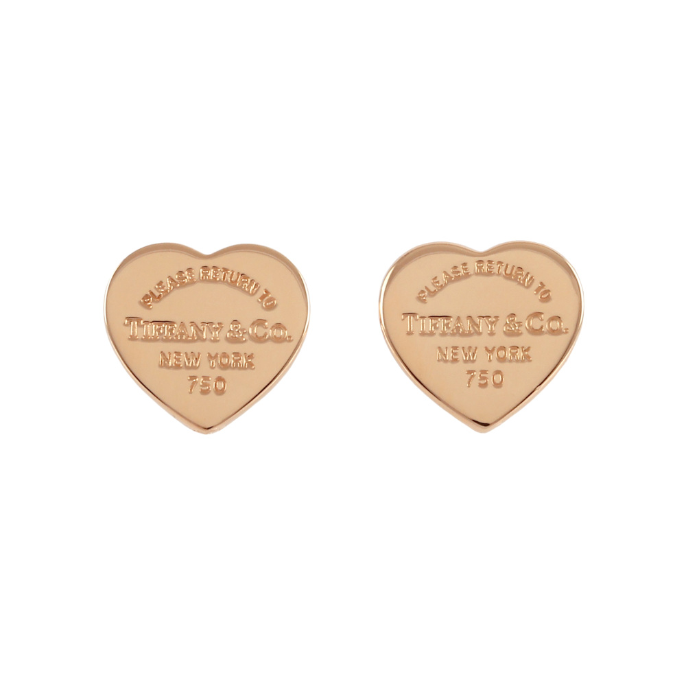 Tiffany & Co. Return To Heart Earrings 18K Rose Gold