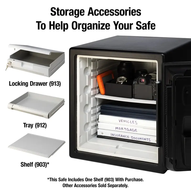 SentrySafe SFW123CS Fireproof and Waterproof Safe — 1.23 Cu. Ft. with Dial Combination Lock