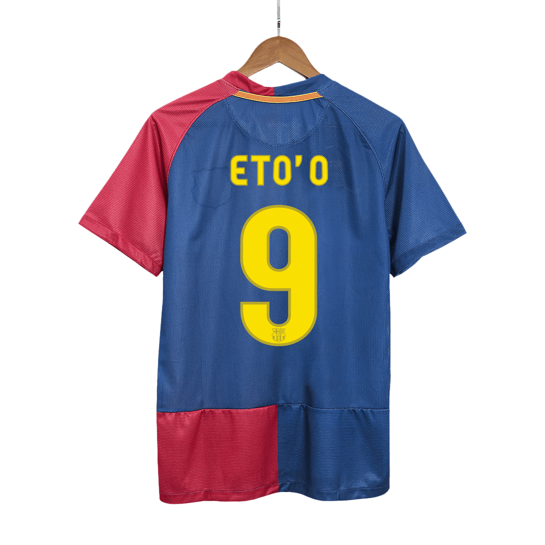 Retro Soccer Jersey ETO'O #9 Barcelona Home 2008/09 - UCL Final - UCL