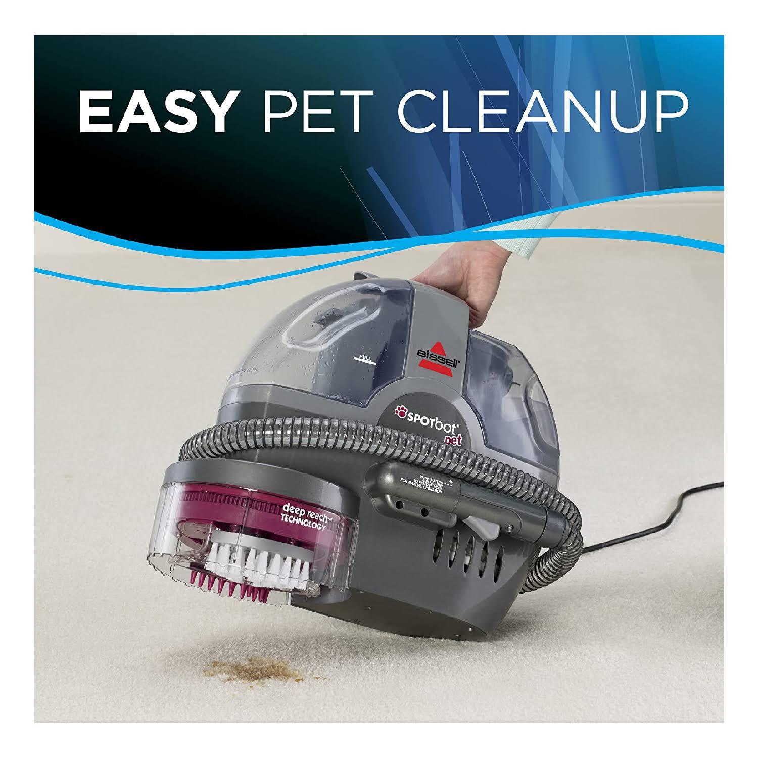 SpotBot Pet Handsfree Spot and Stain Cleaner with Deep Reach Technology 33n8