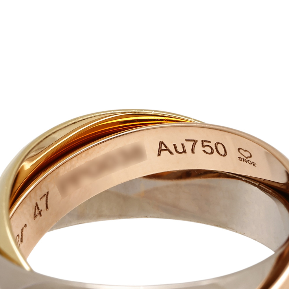 Cartier Trinity Classical Ring Tri-Gold B4052700