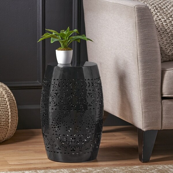 Lace Cut Design Metal Frame SIDE TABLE