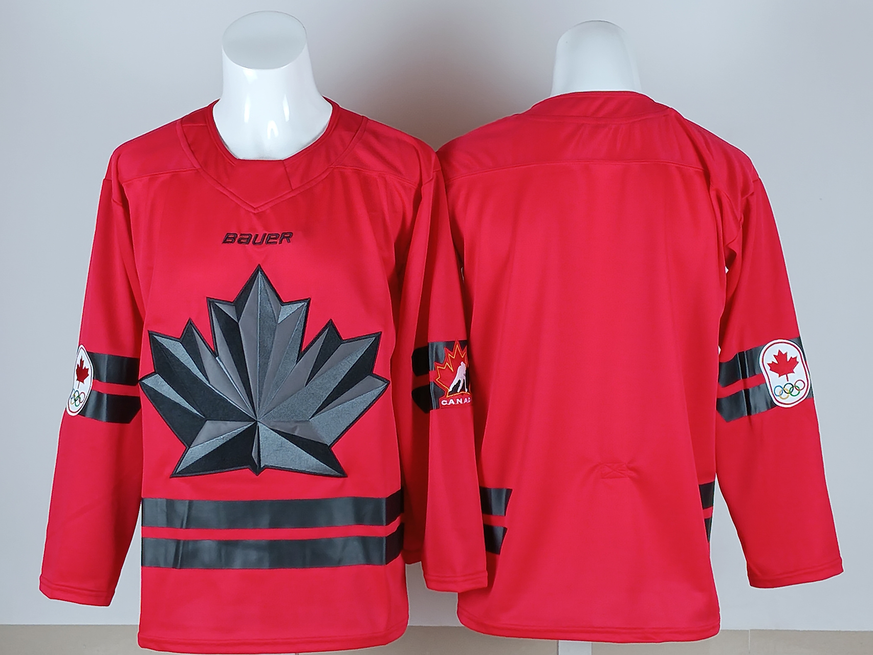 Men's Canada Hockey Red 2026 Winter Olympics Blank Jersey