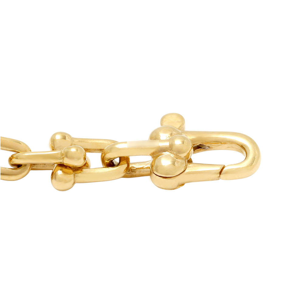 Tiffany & Co. Hardware Microlink Necklace 18K Yellow Gold 73584493