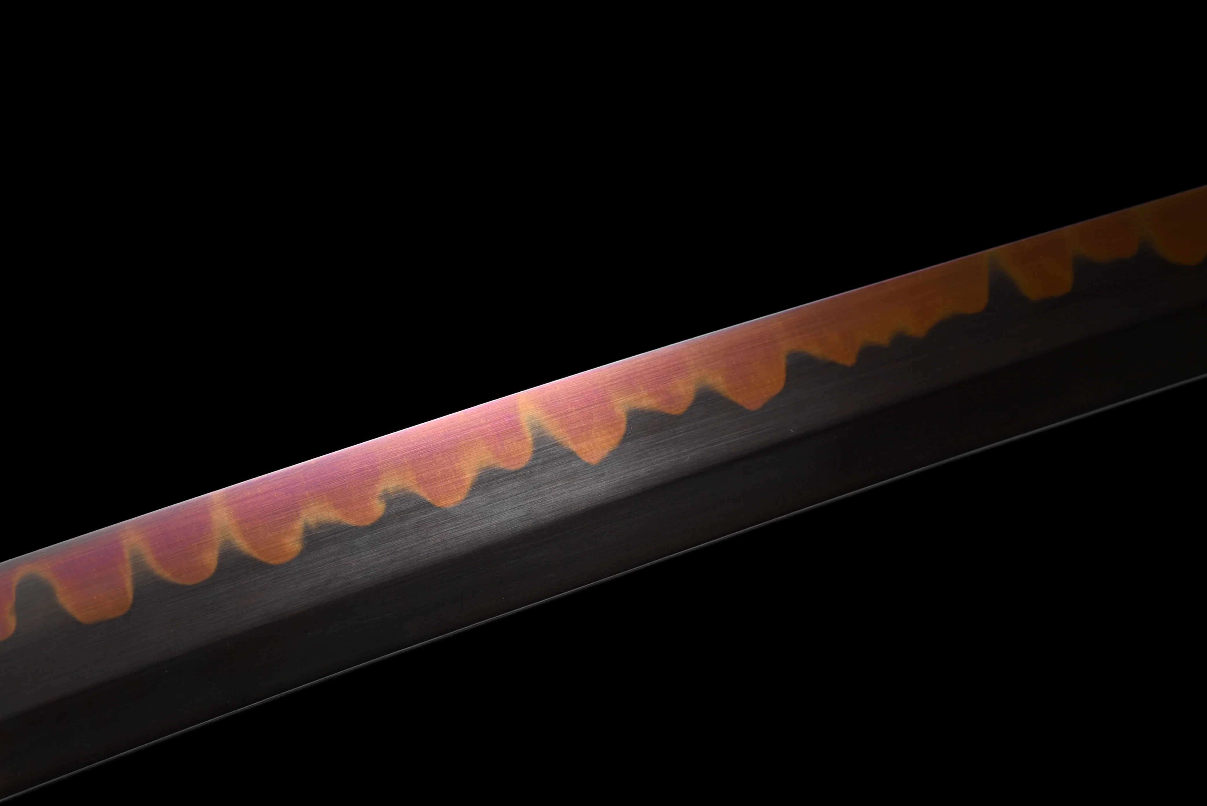 Rengoku Katana – T10 Clay Tempered, Real Hamon, Full Tang