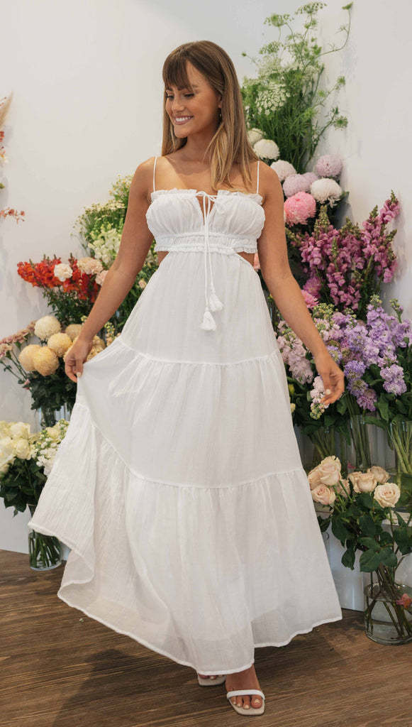 Sweetheart Neckline A-Line Maxi DressClistos