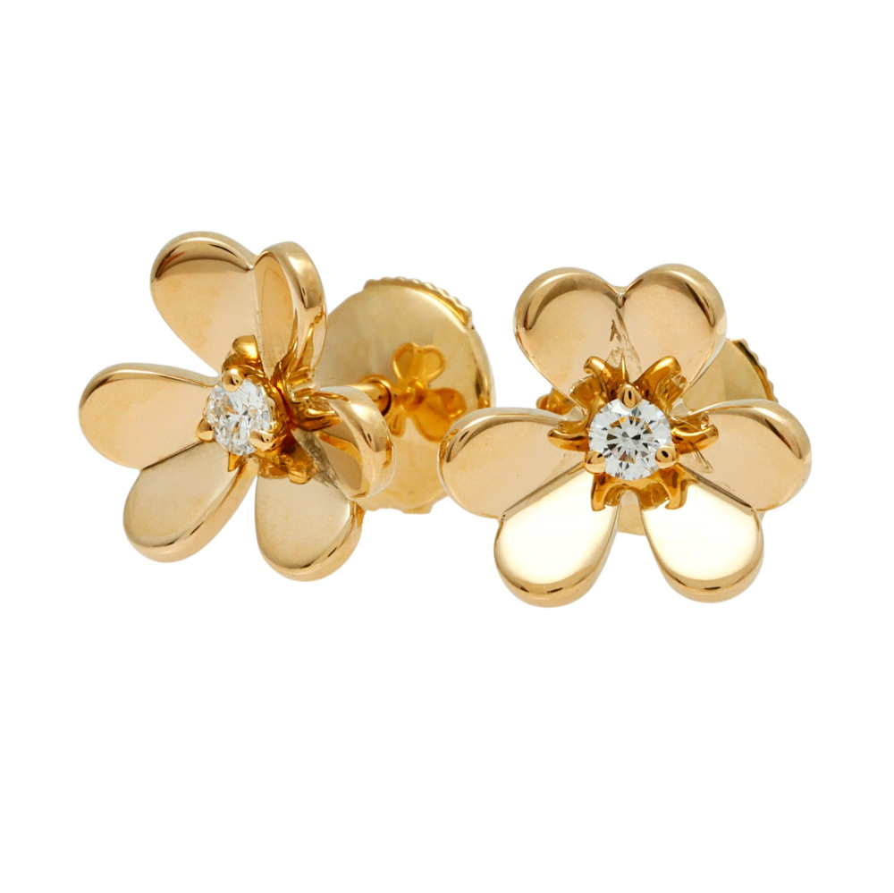 Van Cleef & Arpels Frivole Earrings 18K Yellow Gold VCARPJMN00