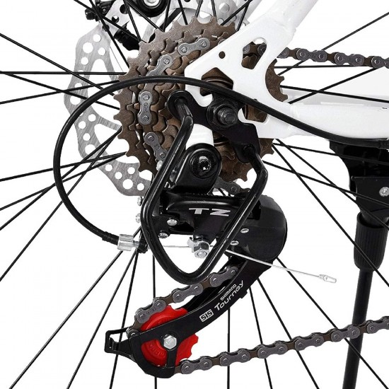 Lightweight Aluminum Road Bike – 700c Wheels Mountain Road Bike Begasso Simanos Aluminum Frame Full Suspension, 21 Speed Disc Brakes Mens/Womens Fashionable Road Bicycle