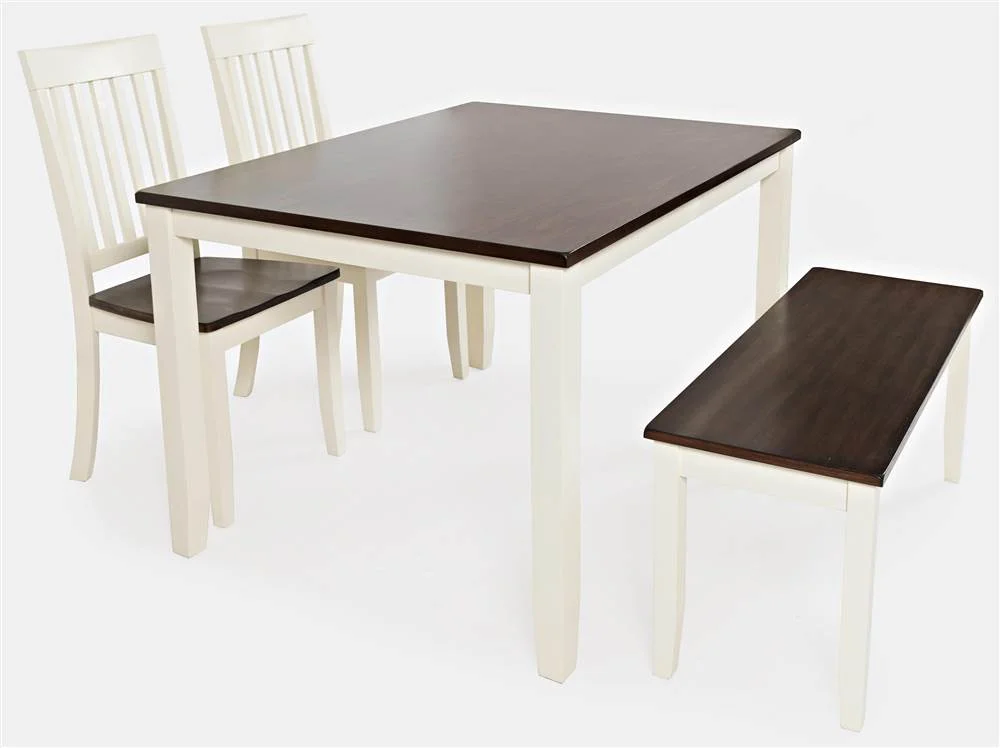 Jofran Decatur Lane Farmhouse 4 Piece Acacia Dining Set