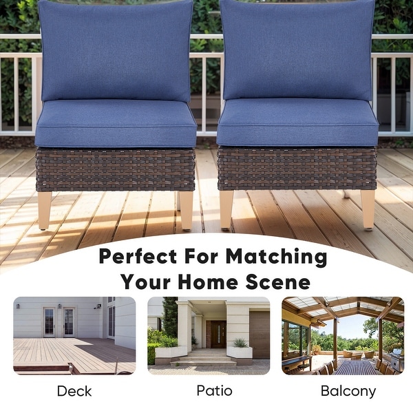5Piece 3Seat Sofa with Modular Sofa Ottoman