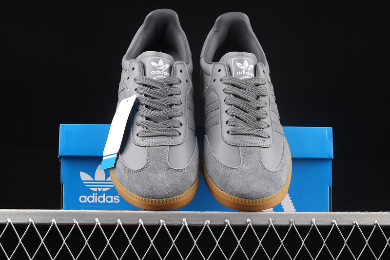 Adidas Samba Vegan Shoes Dark Grey/Brown/White FW2430
