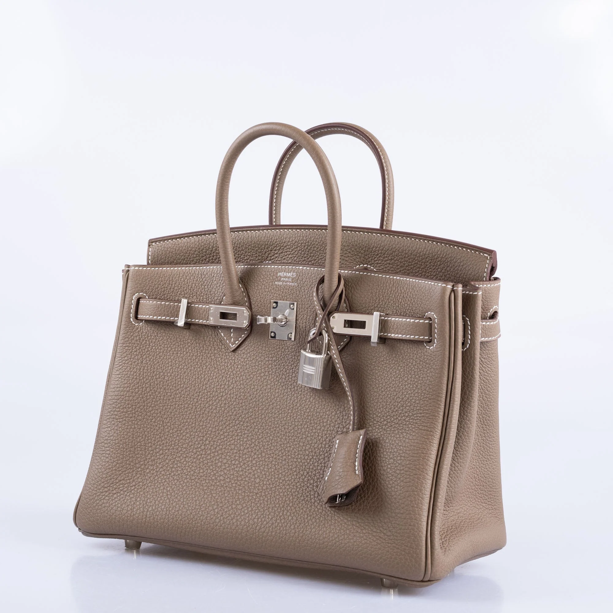 Hermès Birkin 25 Étoupe Togo Palladium Hardware