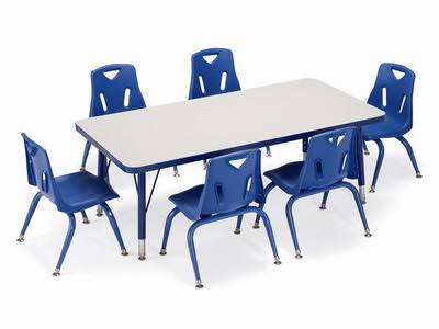 Berries Stacking Chairs with Powder-Coated Legs - 12x22 HT - Set of 6 - Yellow