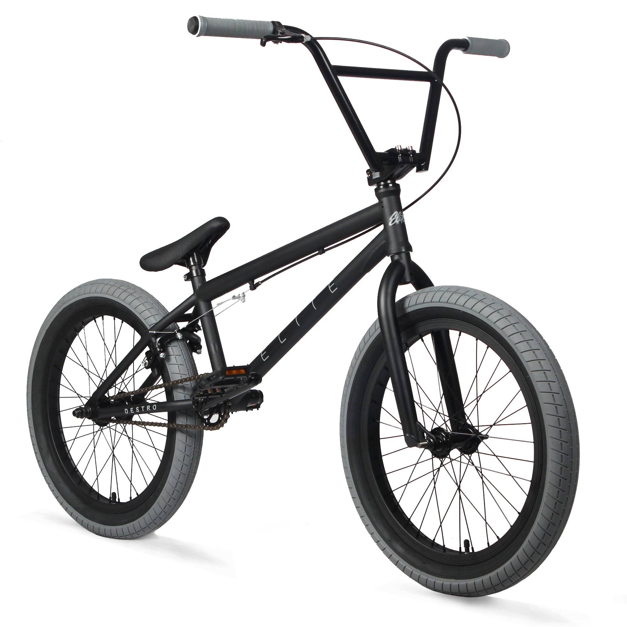 2021 Elite BMX Destro Lightweight Freestyle BMX Bike Bicycle Black Grey