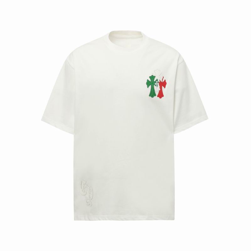 クロムハーツ コピー 半袖Tシャツ ダガーデザイン Chrome Hearts限定カラー コットン シルバーアクセサリー連動