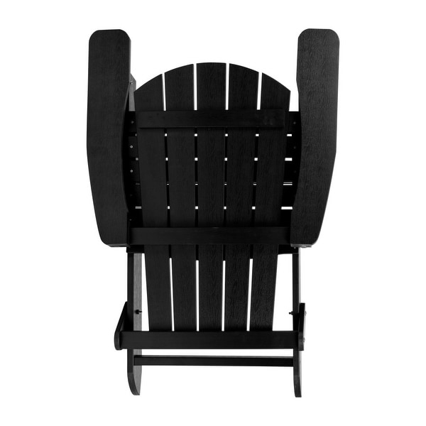 AllWeather Poly Resin Folding Adirondack Chair
