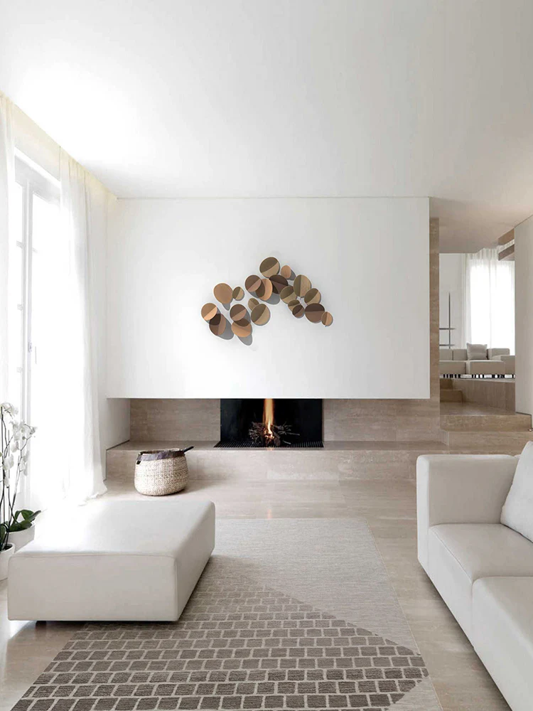 CP087 - BC Nepal Handmade Series / Modern Tile Three-dimensional Relief Solid Color Gradient Wool Living Room Carpet