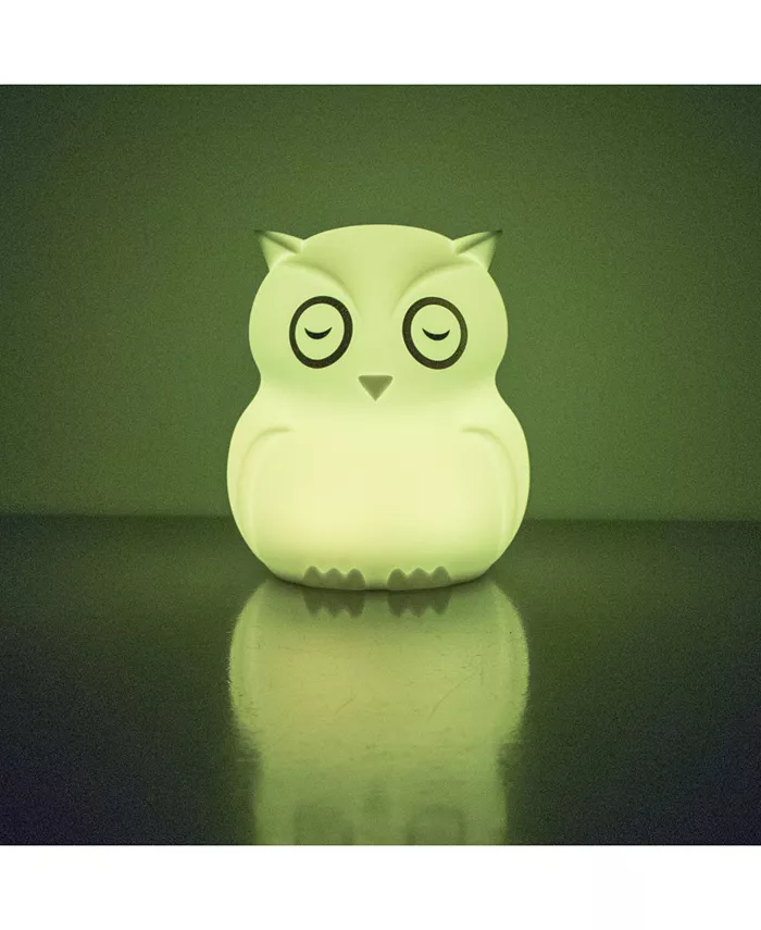 BBLandUuml;V  Bbluv Hibu Silicone Portable Owl LED Night Light
