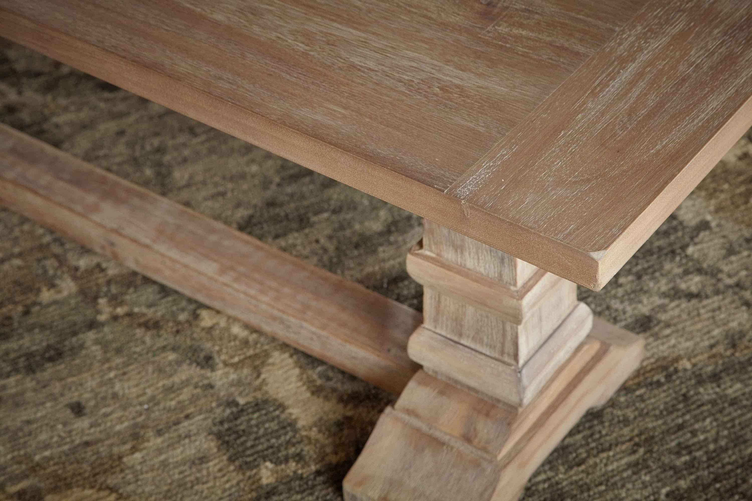 Hudson Traditions Natural Gray Large Dining Bench