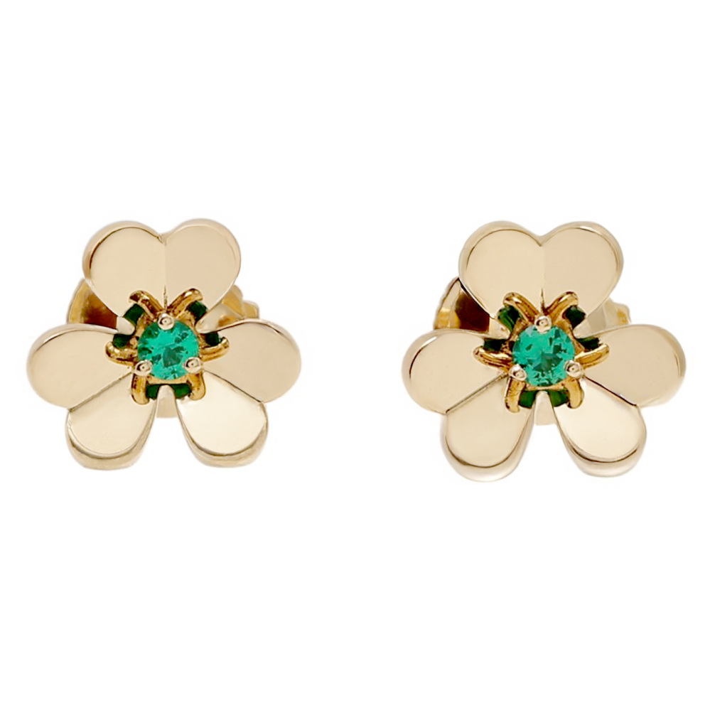 Van Cleef & Arpels Frivole Earrings 18K Yellow Gold VCARP7SD00