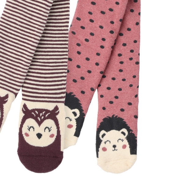 Topolino 2 Baby Frottee-Strumpfhosen mit Muster