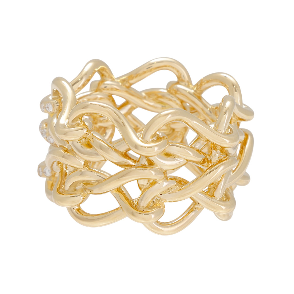 Cartier Anfini Do Mayon Ring 18K Yellow Gold Diamond N4747000
