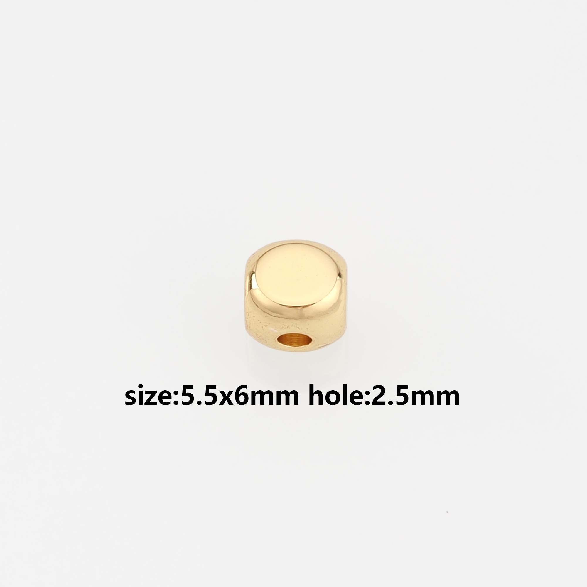 10Pcs 18K Gold Filled Rectangle Spacer Beads,Rectangle Bead for Bracelet Jewelry Necklace Making Supply