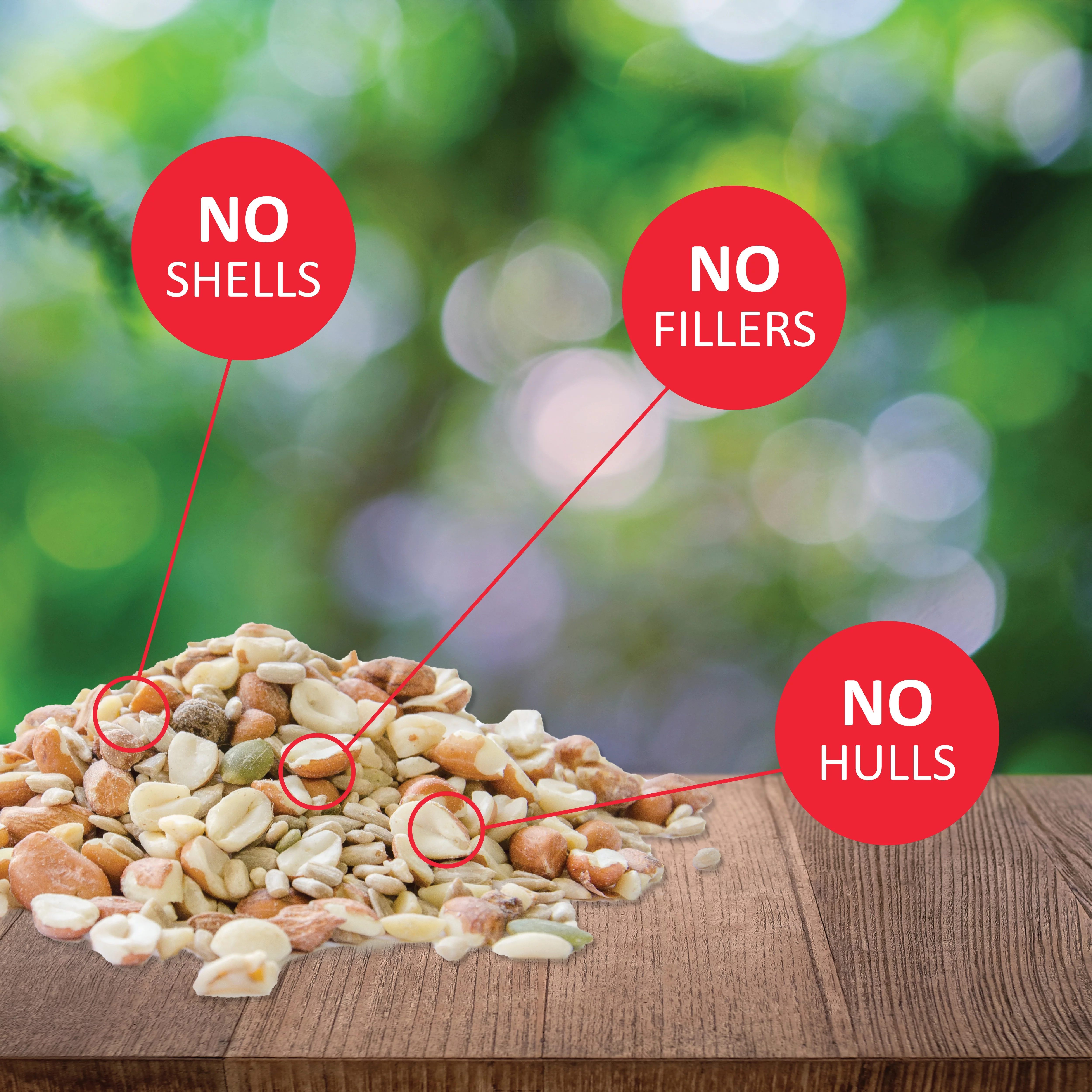 Lyric Delite Wild Bird Seed, No Waste Bird Food with Shell-Free Nuts & Seeds - 20 lb. Bag