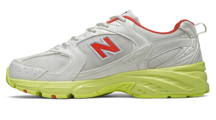 New Balance 530 White Volt Orange MR530SI Casual Running Shoes