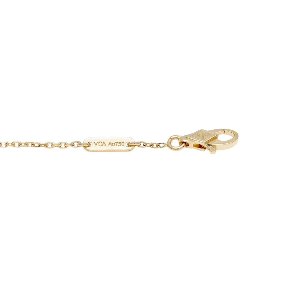 Van Cleef & Arpels Sweet Papillon Bracelet 18K Yellow Gold Mother of Pearl VCARF69000