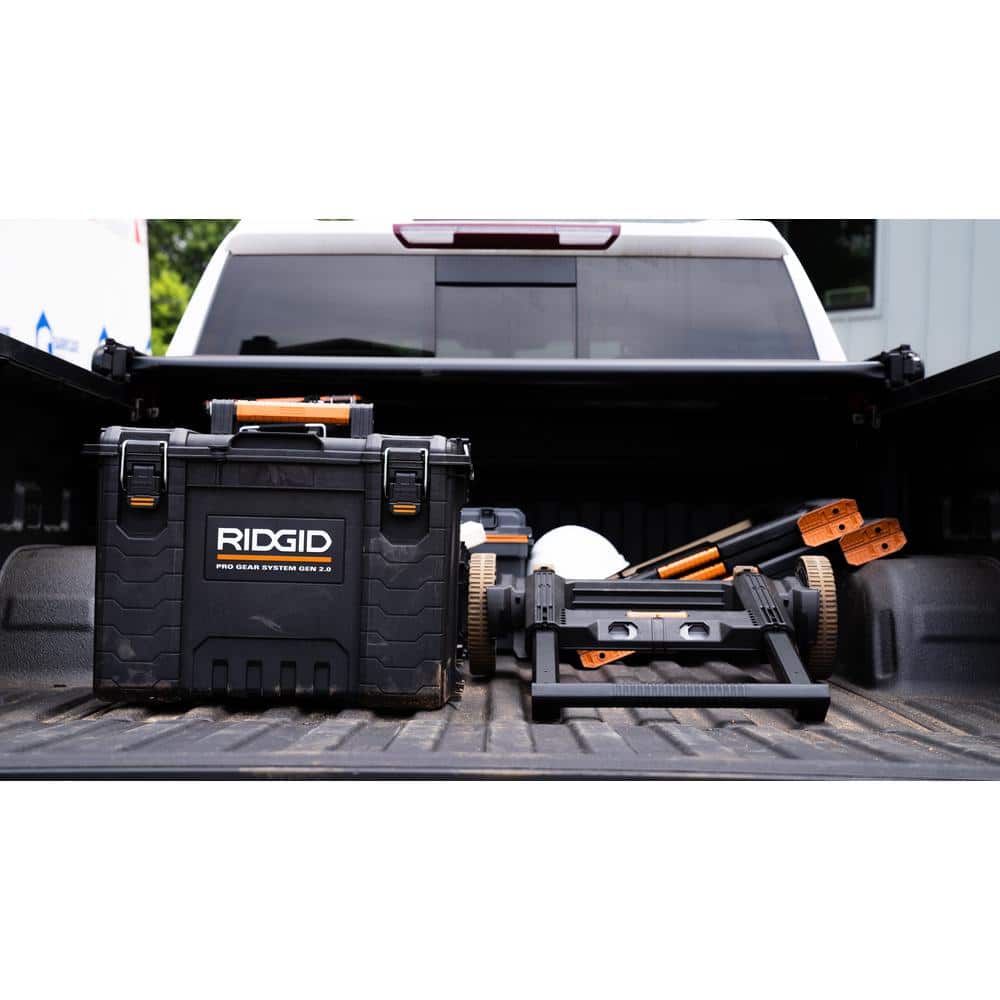 Ridgid 2.0 Pro 22 in. Gear System Rolling Tool Box and Tool Box and Tool Case 254065-254067-254069