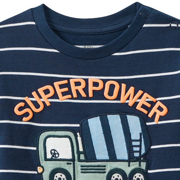 Topomini Baby Langarmshirt mit Applikation