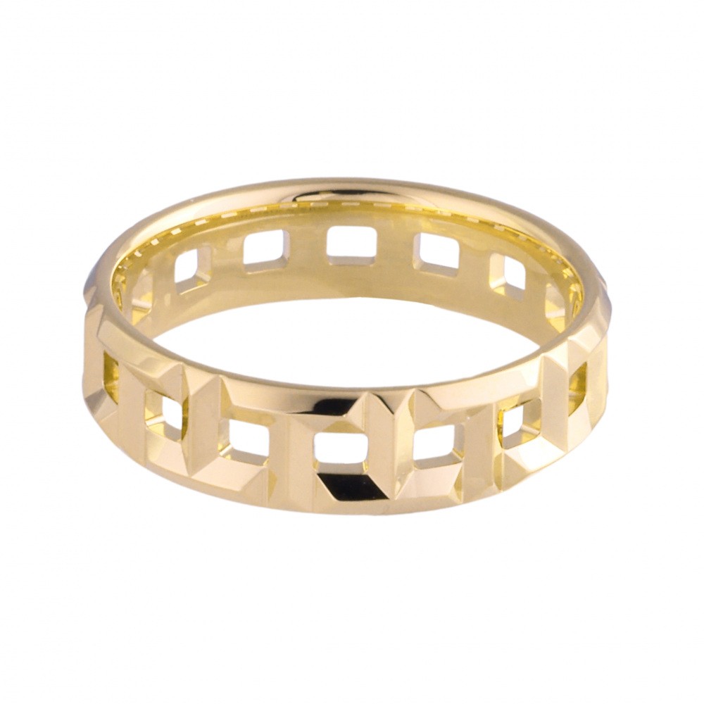 Tiffany & Co. Tiffany T True Wide Ring 18K Yellow Gold