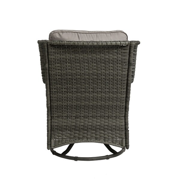 Patio Rattan Chairs Swivel Rocker