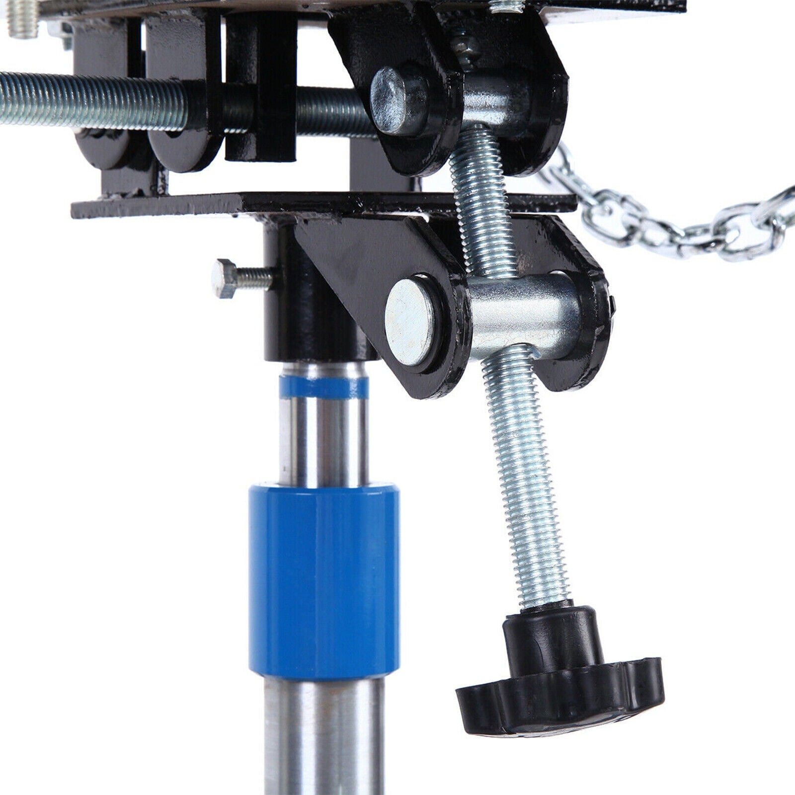 JSTUOKE 1660 Pounds Hydraulic Car Transmission Jack Vertical Lift with 360° Swivel Wheel Pedal ,Blue,33