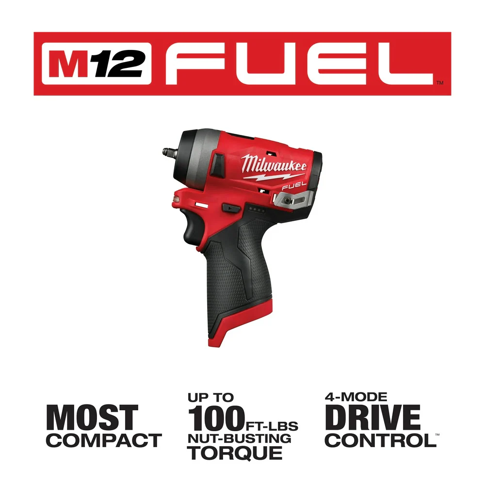 2026 Milwaukee 2552-20 M12 FUEL Stubby 1/4