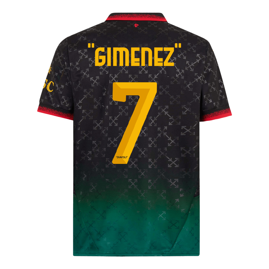 GIMENEZ #7 AC Milan Fourth Away Soccer Jersey