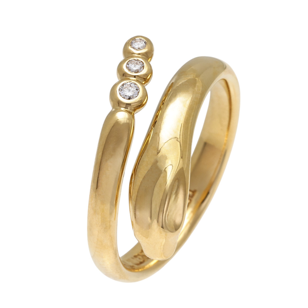 Tiffany & Co. Elsa Peretti Ring 18K Yellow Gold Diamond 60088559