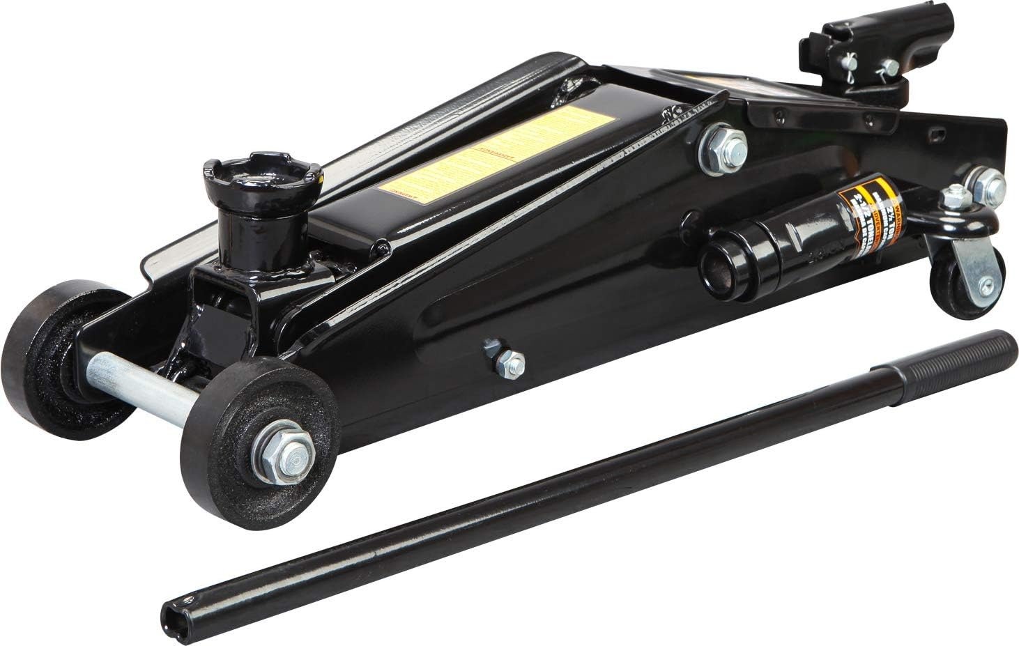 Hydraulic Trolley Service/Floor Jack (Fits: SUVs and Extended Height Trucks): 3 Ton (6,000 lb) Capacity, Black