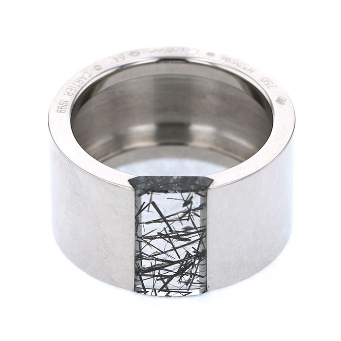 Cartier Hair Rutilated Quartz K18WG White Gold Ring