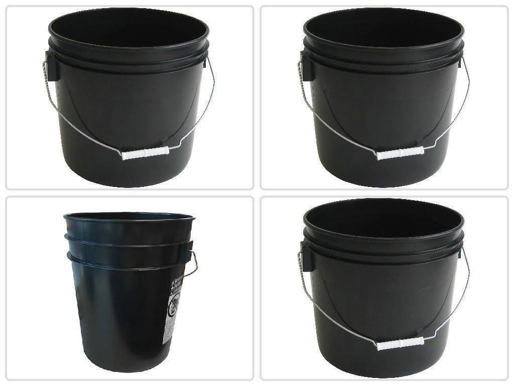 Argee 3.5 Gallon Bucket, Black - 10 pack