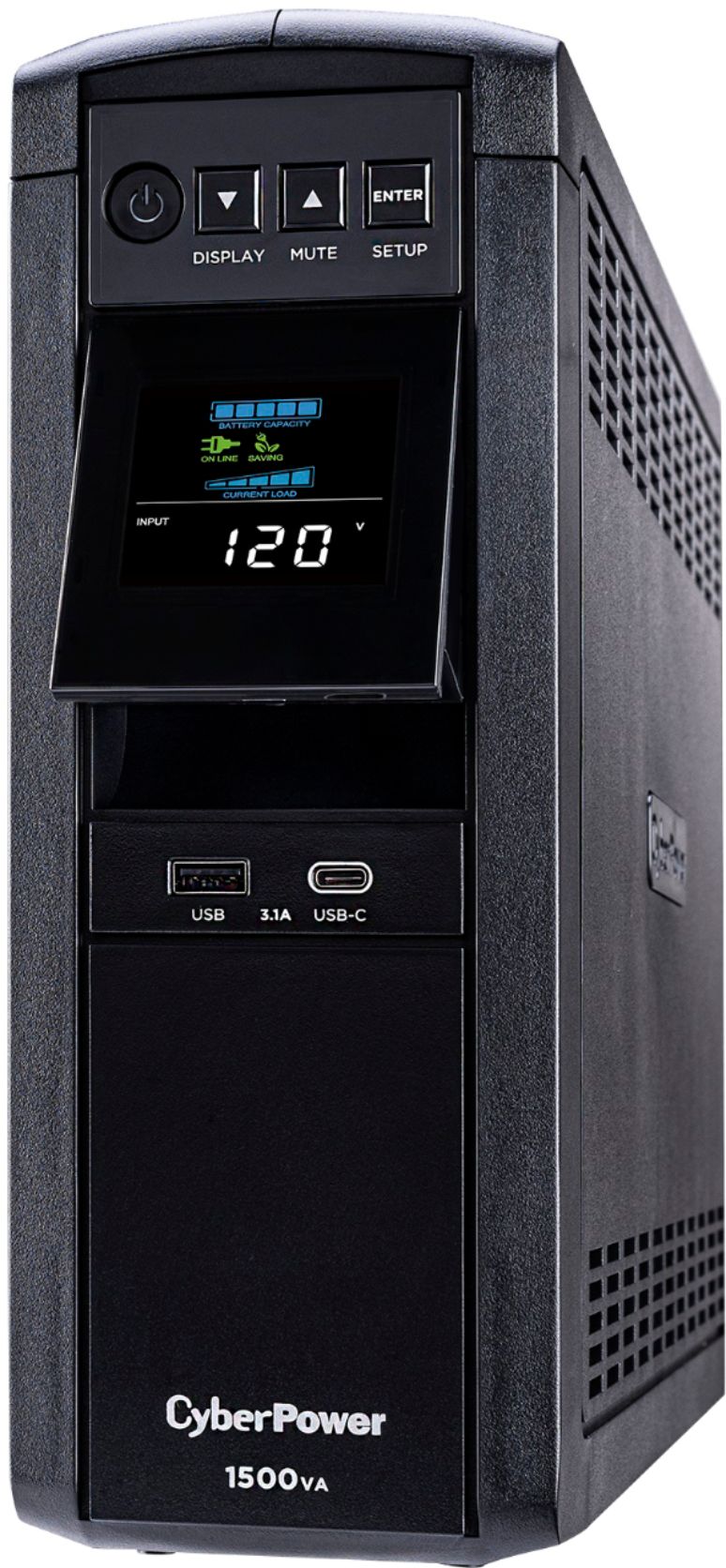 CyberPower - 1500VA Sine Wave Battery Back-Up System - Black
