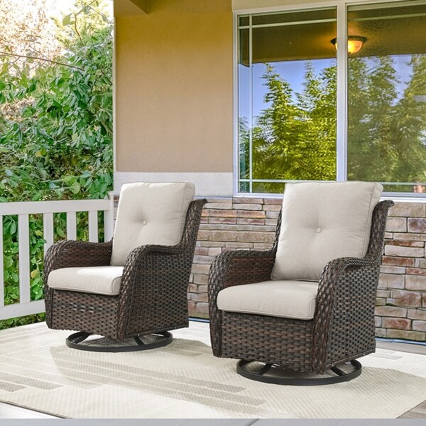 Rattan Rocker Chairs with High Back