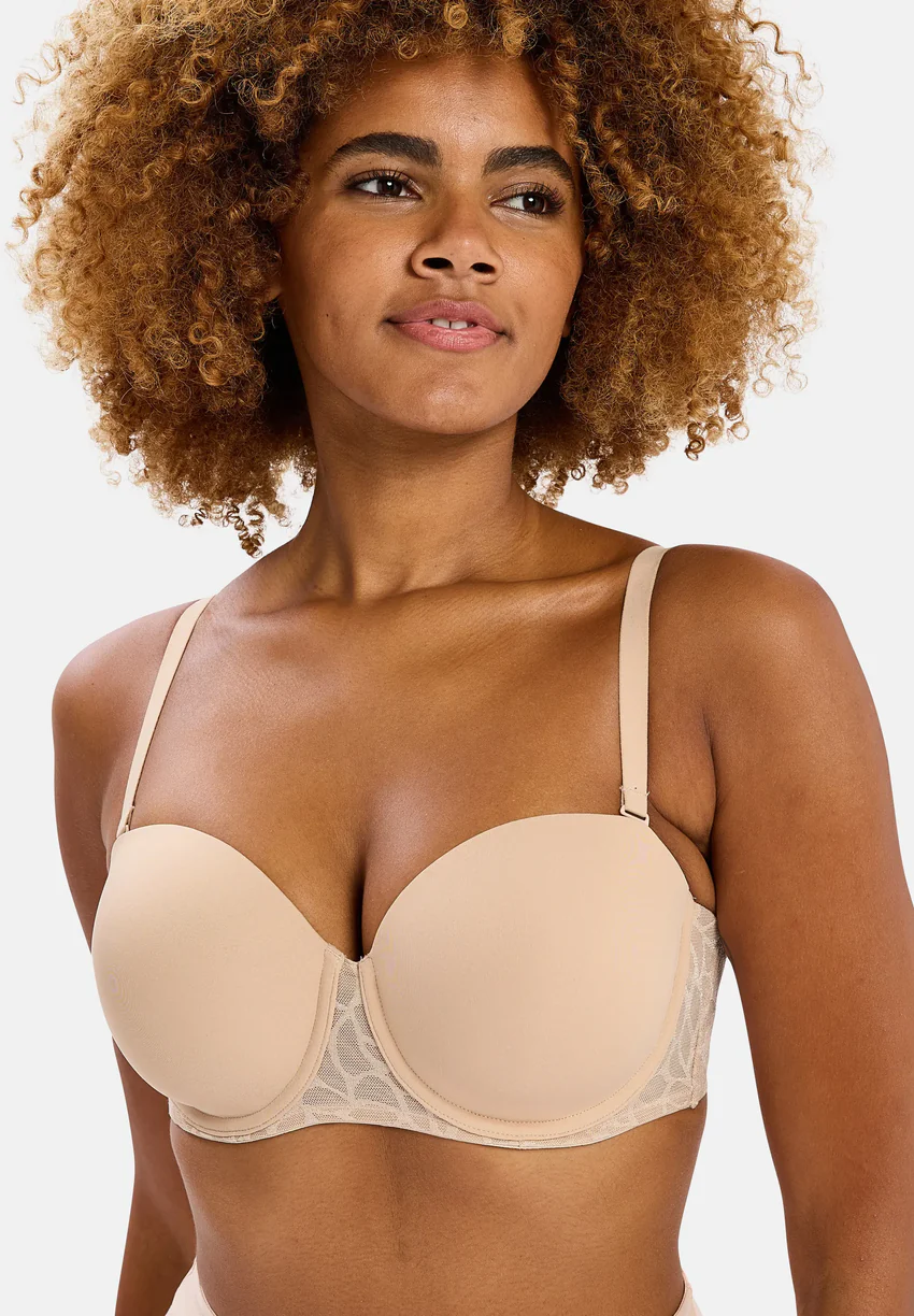 Soutien-gorge bandeau avec armatures Perfect Curves Blush
