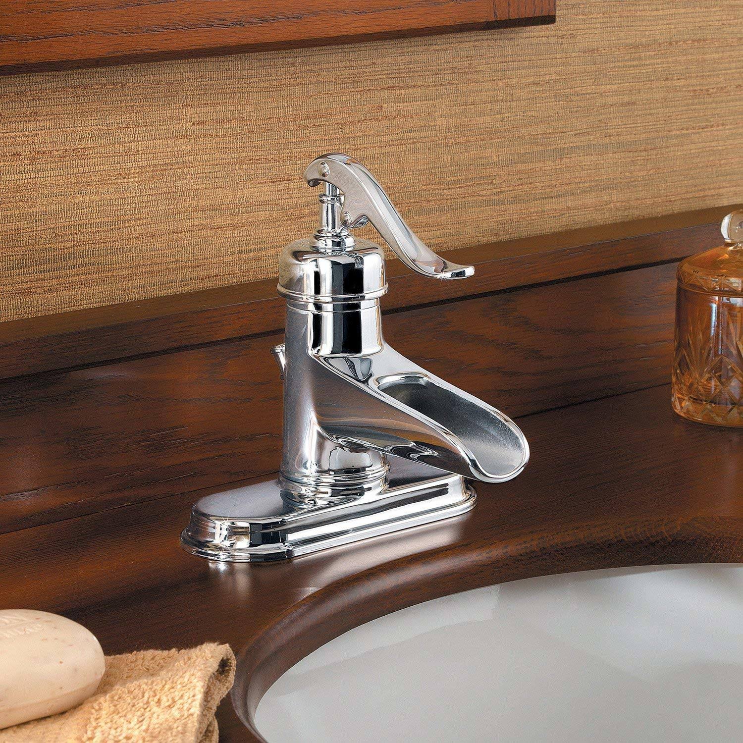 Pfister Ashfield Single-Handle Bathroom Faucet in Polished Chrome LG42-YP0C