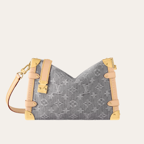 Louis Vuitton Side Trunk Guxiaoling Soft Box Denim Grey 9.4 Inches M13285