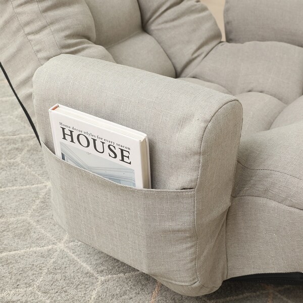 Adjustable head and waist,lounge chair ,360 degree rotatable sofa chair